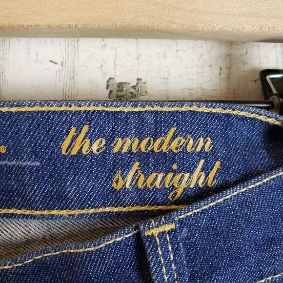 7FAM Modern Straight Leg Jeans Sz 31 - Picture 4 of 11